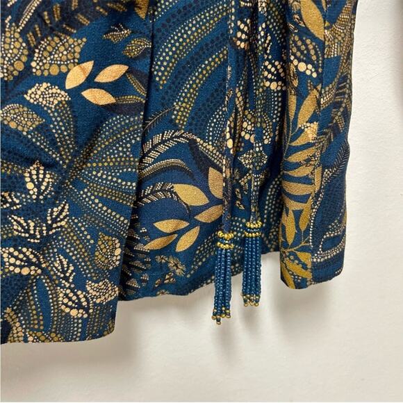 FARM Rio Teal Dotted Forest Lenzing Ecovero Viscose Wrap Mini Dress XS - Picture 6 of 12